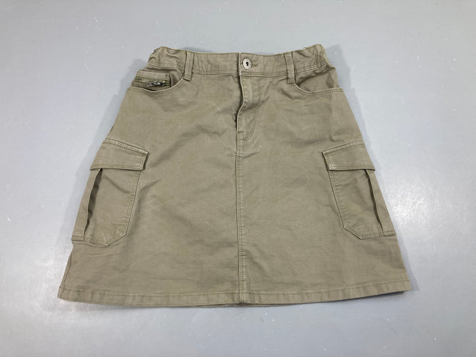 Jupe poches latérales kaki, moins cher chez Petit Kiwi