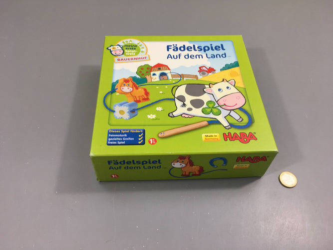 Jeu de laçage à la campagne, 18m+, moins cher chez Petit Kiwi