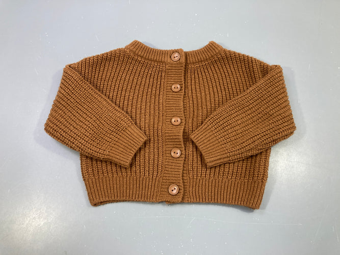 Gilet mailles brun, moins cher chez Petit Kiwi
