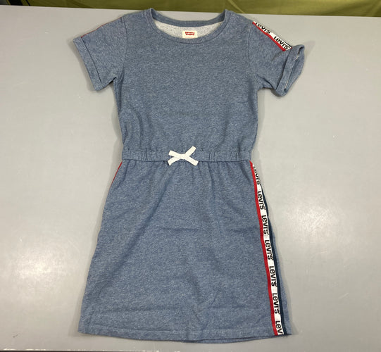 Robe m.c molleton bleu gris irisé Levi's, moins cher chez Petit Kiwi