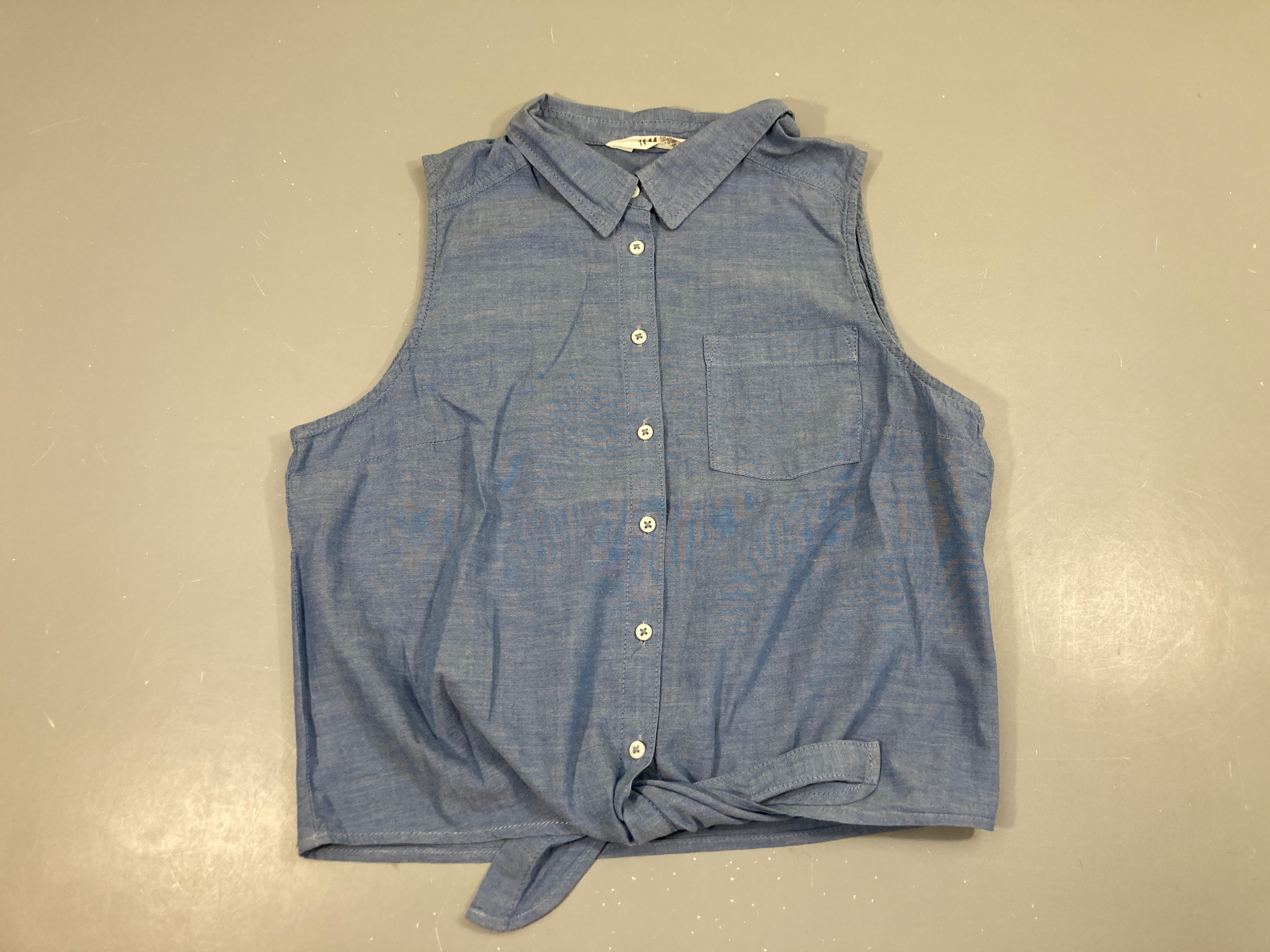 Blouse s.m 100%cotton bleu nouable