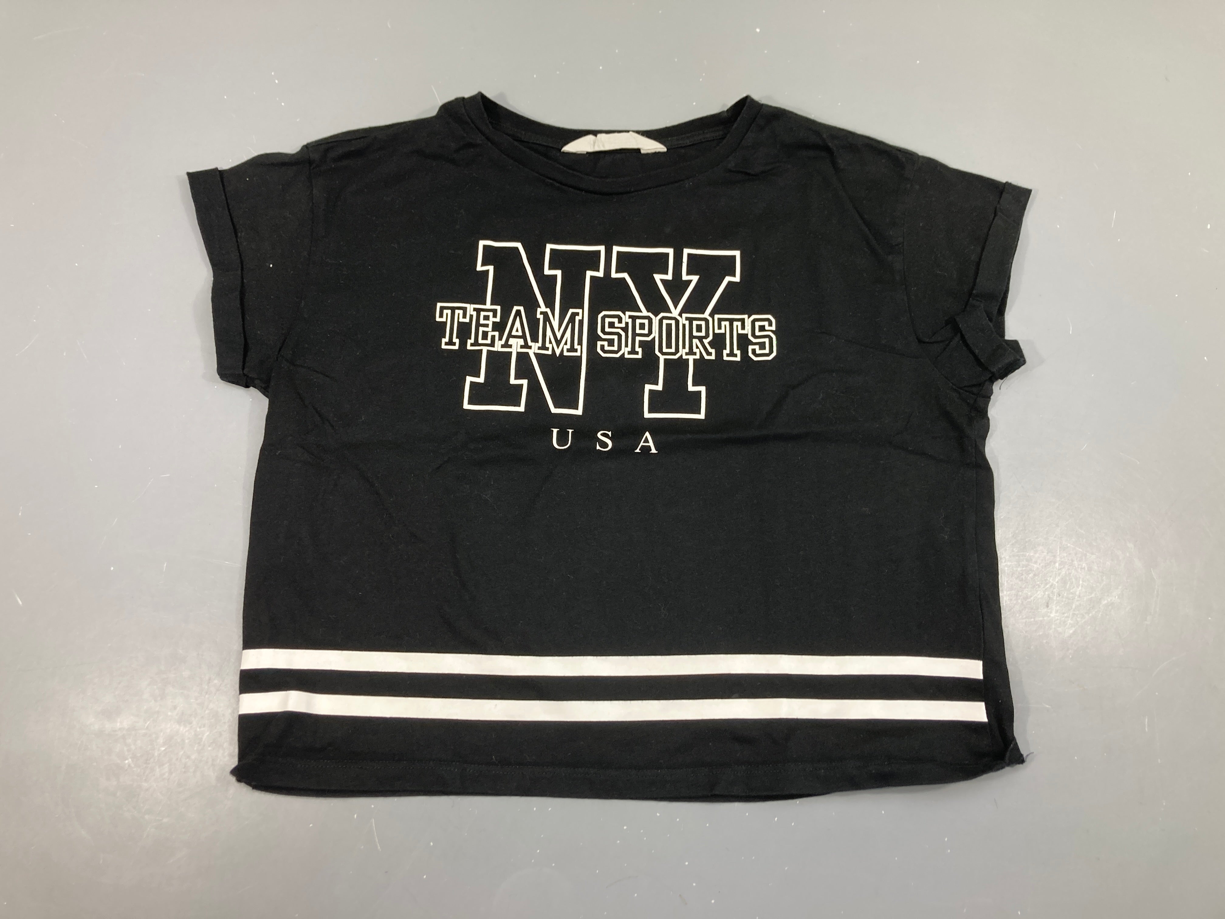 T-shirt m.c cropped noir NY