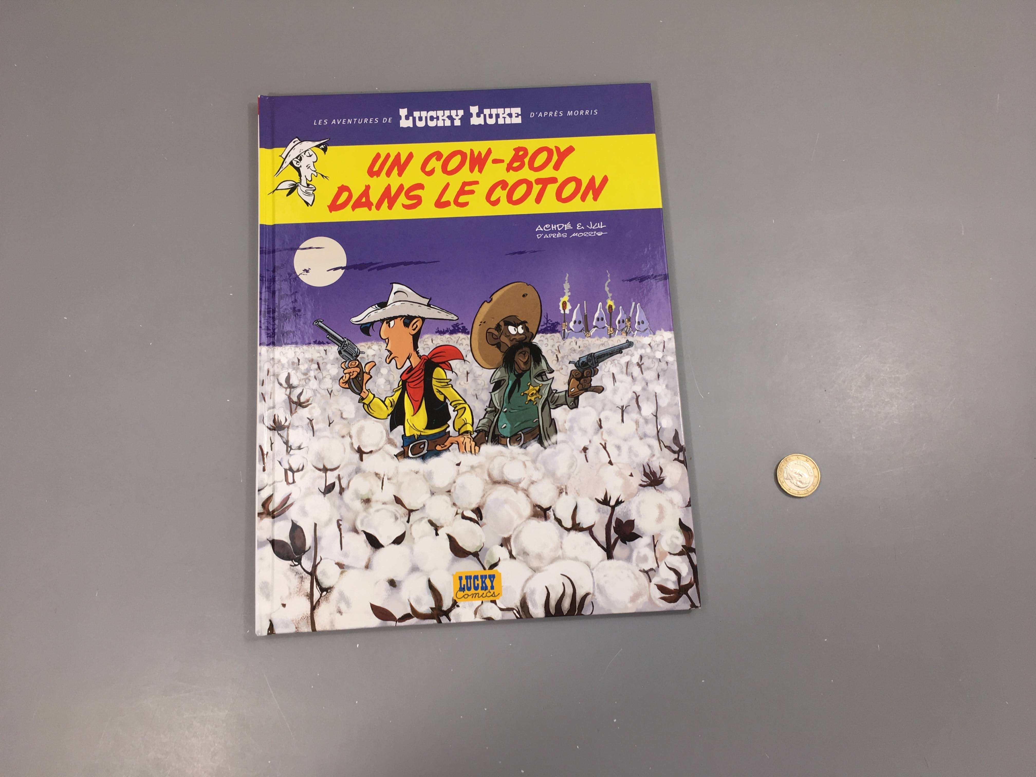 BD Un cow-boy dans le coton, Lucky Luke