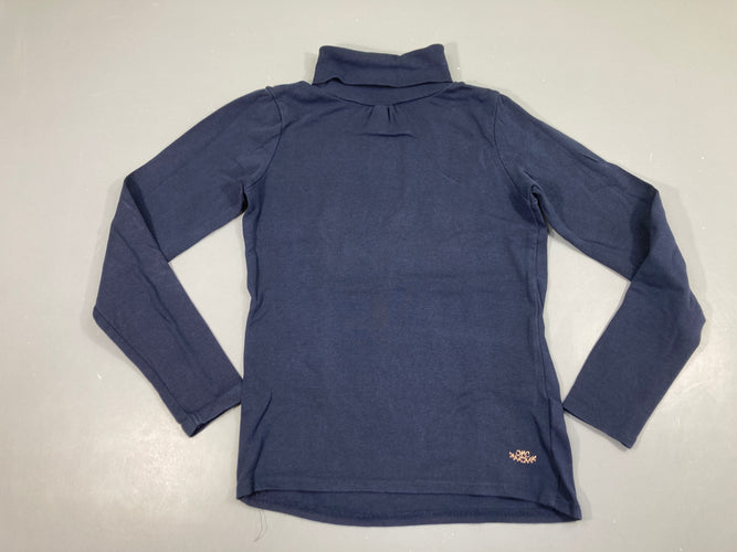 T-shirt m.l col roulé bleu foncé, moins cher chez Petit Kiwi