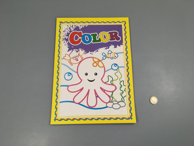Bloc de feuilles à colorier, mer, moins cher chez Petit Kiwi