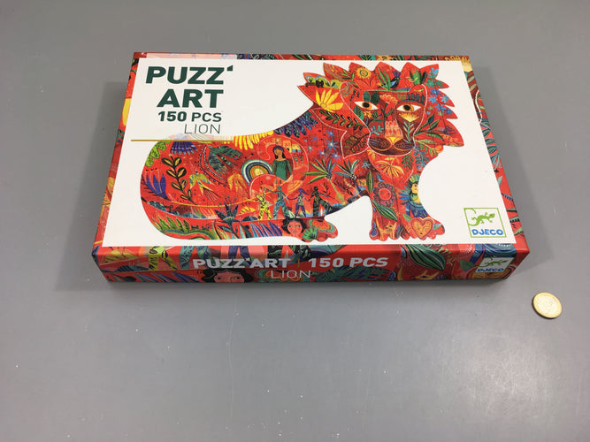 Puzzle lion Puzz'art, 150pcs - complet, moins cher chez Petit Kiwi