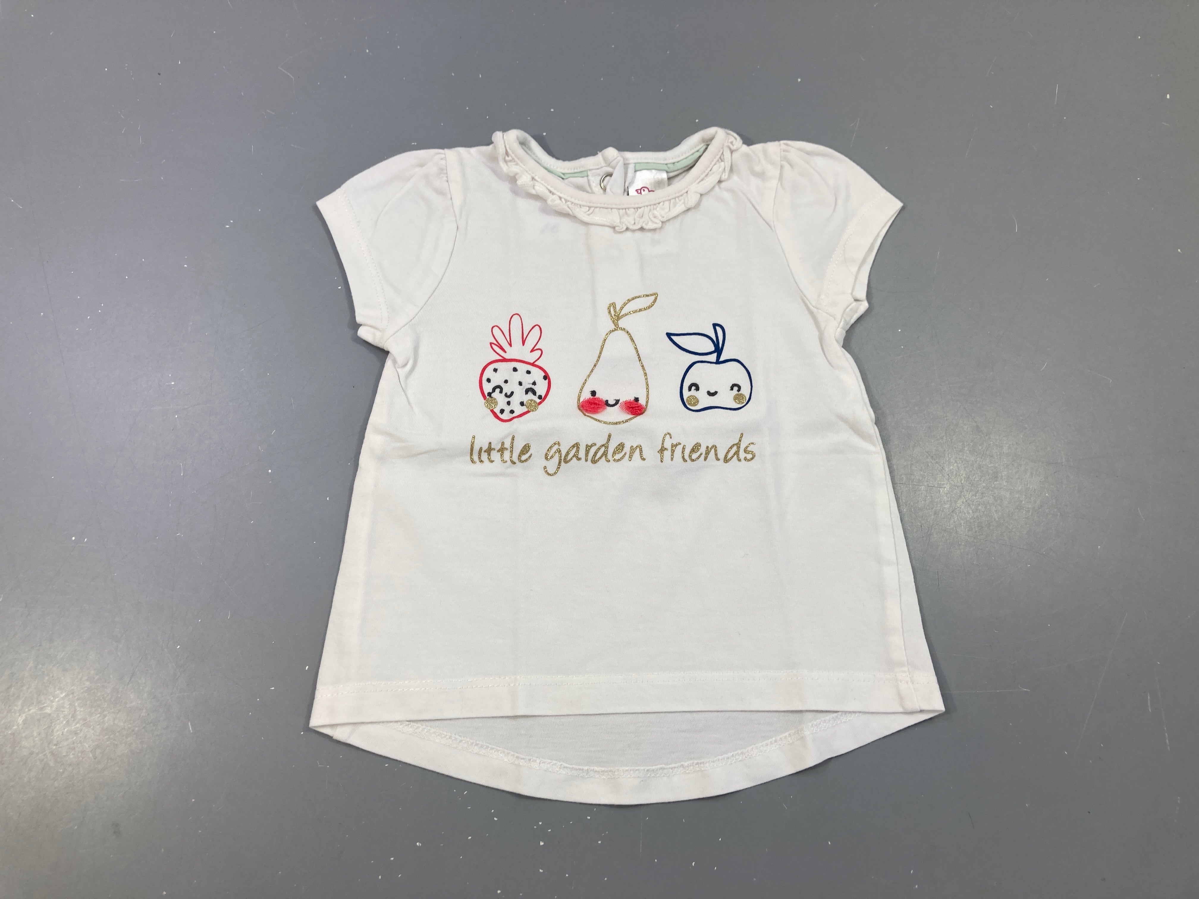 T-shirt m.c blanc fruits