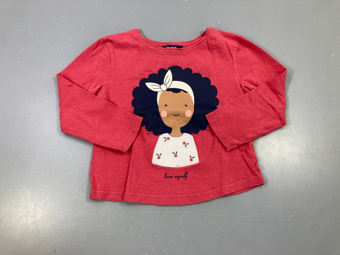 T-shirt m.l rose fille, moins cher chez Petit Kiwi