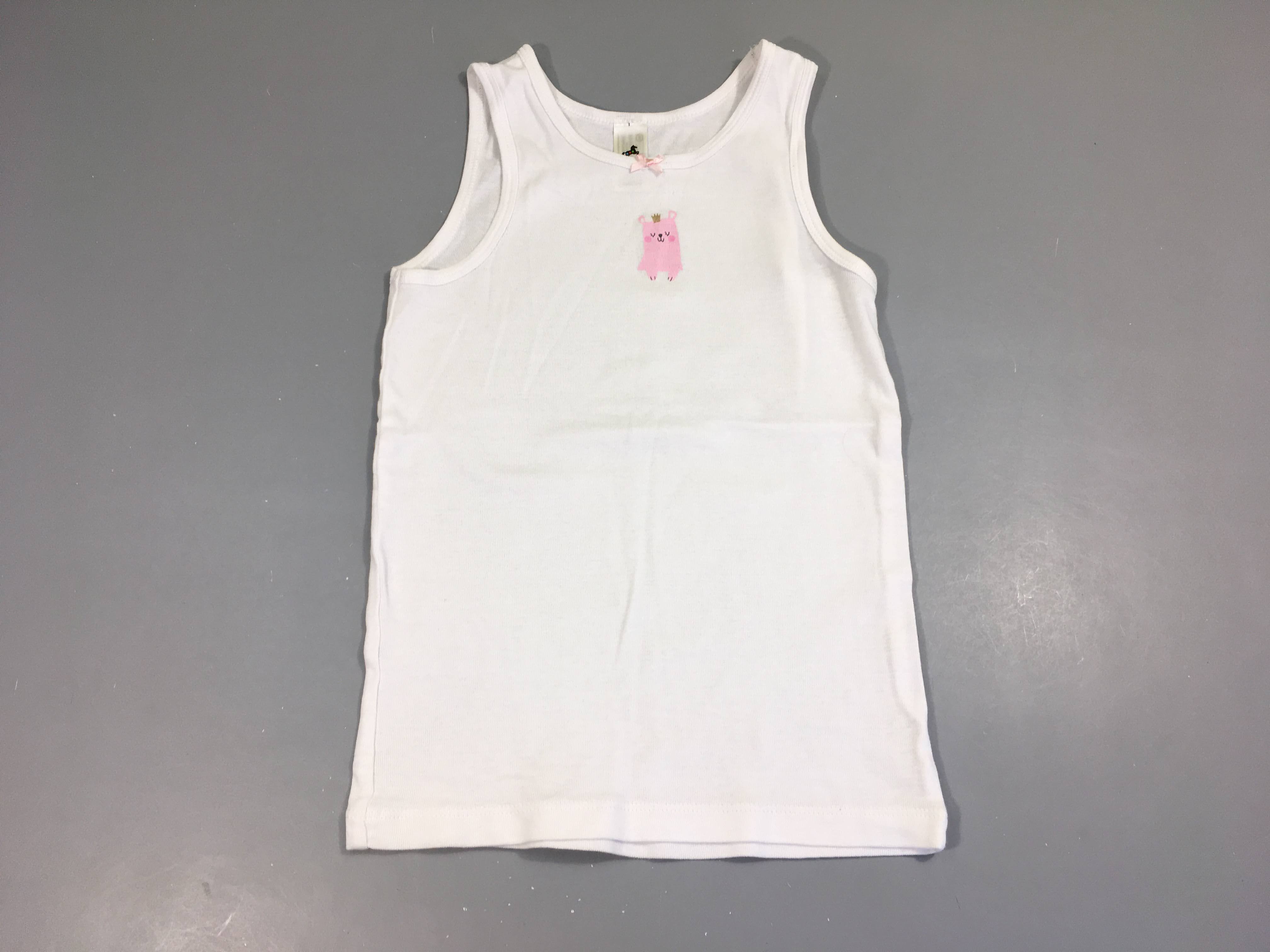 Chemisette s.m blanche animal rose