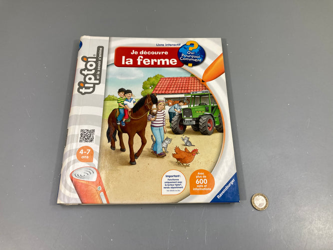 Tiptoi-Je découvre la ferme 4-7a, moins cher chez Petit Kiwi