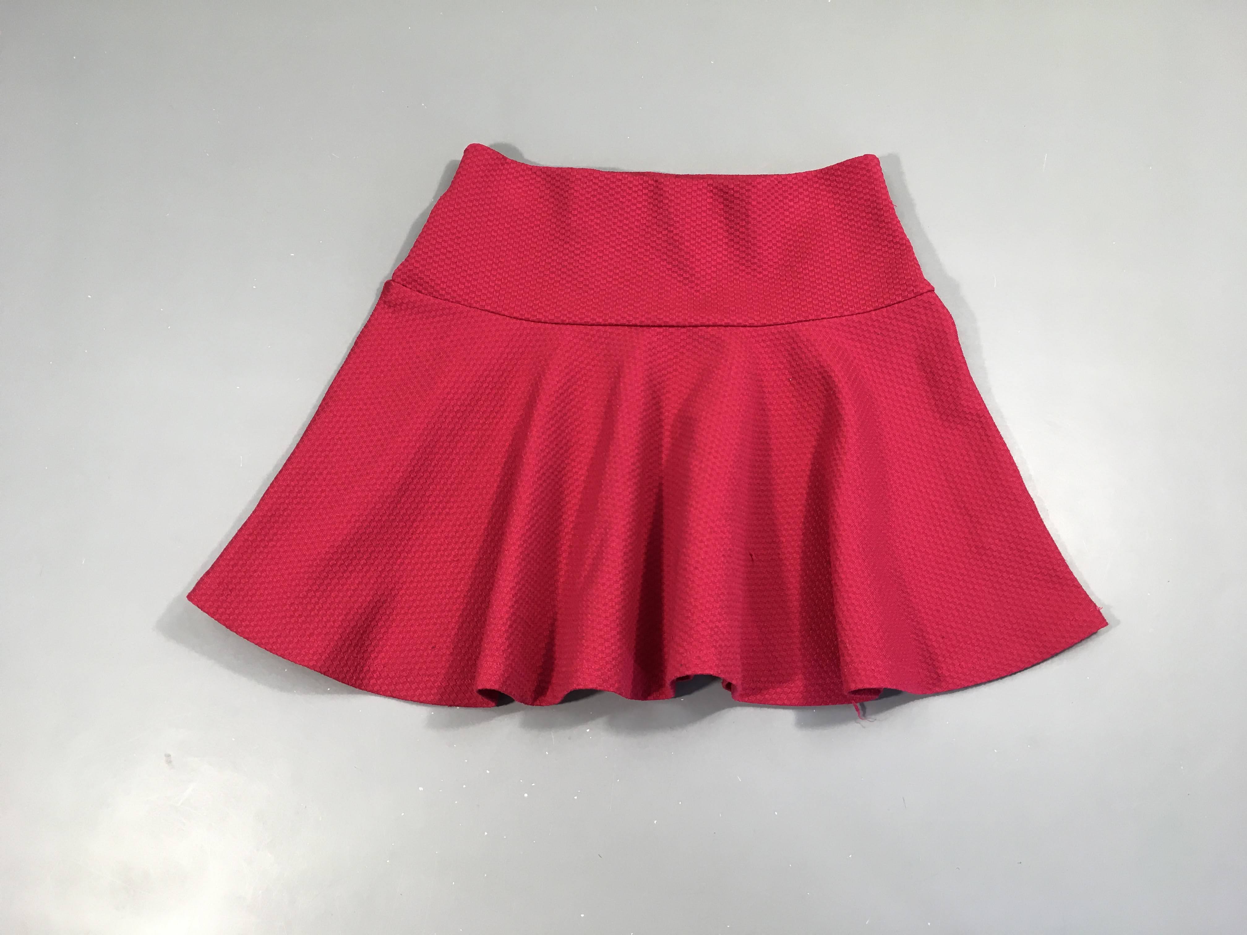 Jupe texturée fuchsia