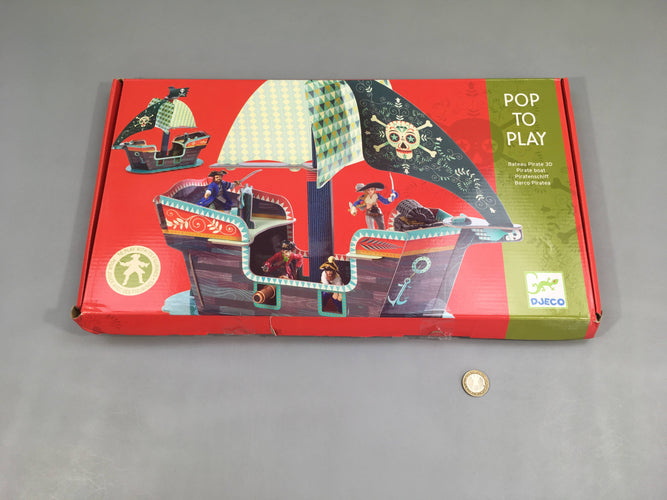 Pop to play-Bateau pirate 3D-Complet, moins cher chez Petit Kiwi