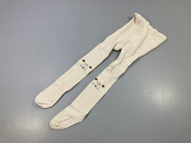Collants beiges félins, moins cher chez Petit Kiwi
