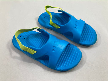 Sandales d'eau bleues-vert