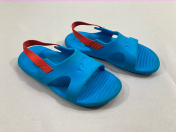 Sandales d'eau bleues-rouge