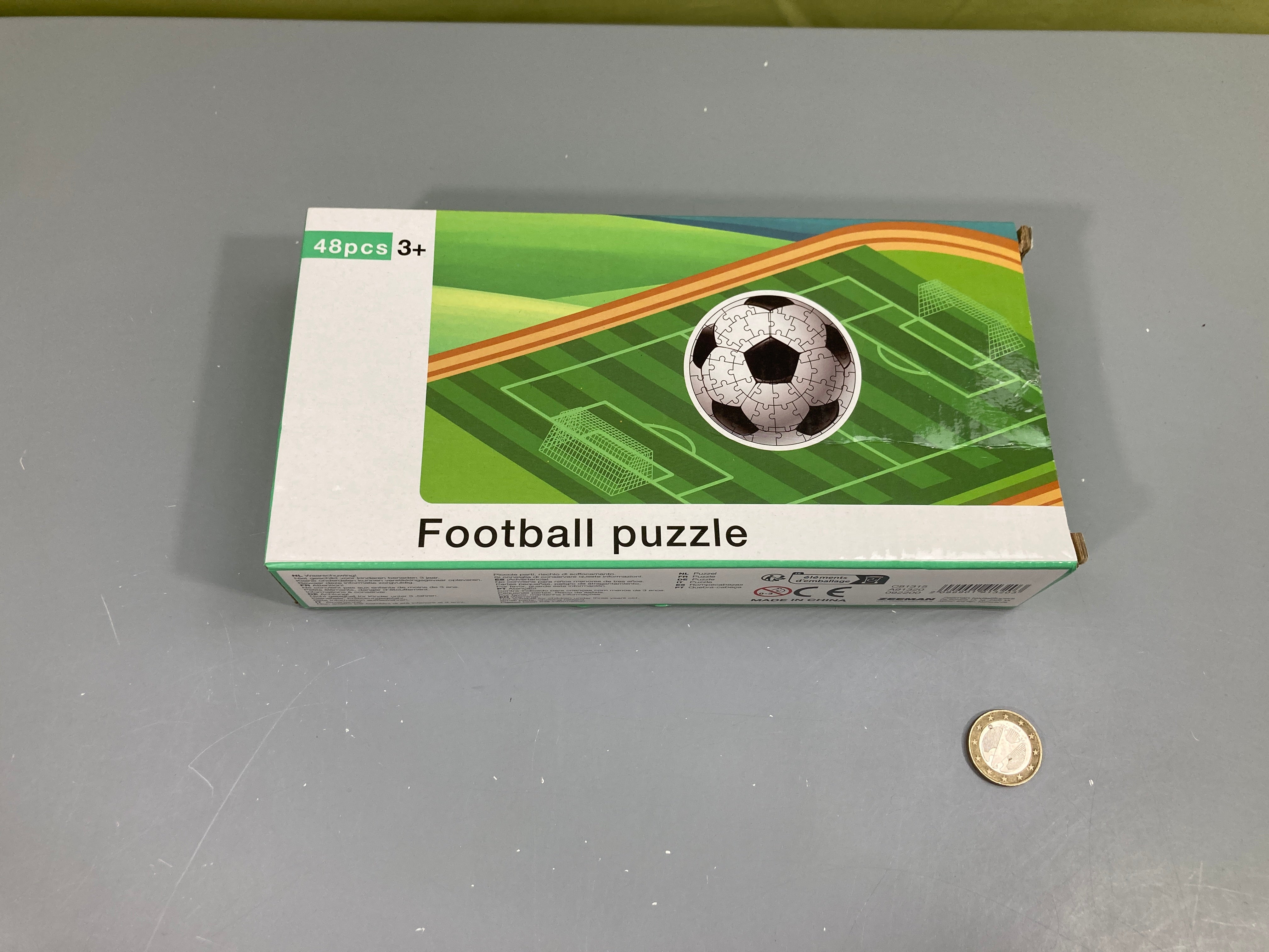 Puzzle balle de ffot, 48pcs, +3a - complet