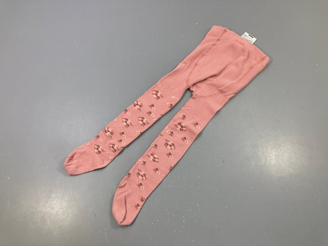 Collants roses fleuris, moins cher chez Petit Kiwi