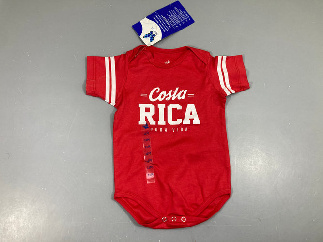 NEUF Body m.c rouge Costa Rica, moins cher chez Petit Kiwi