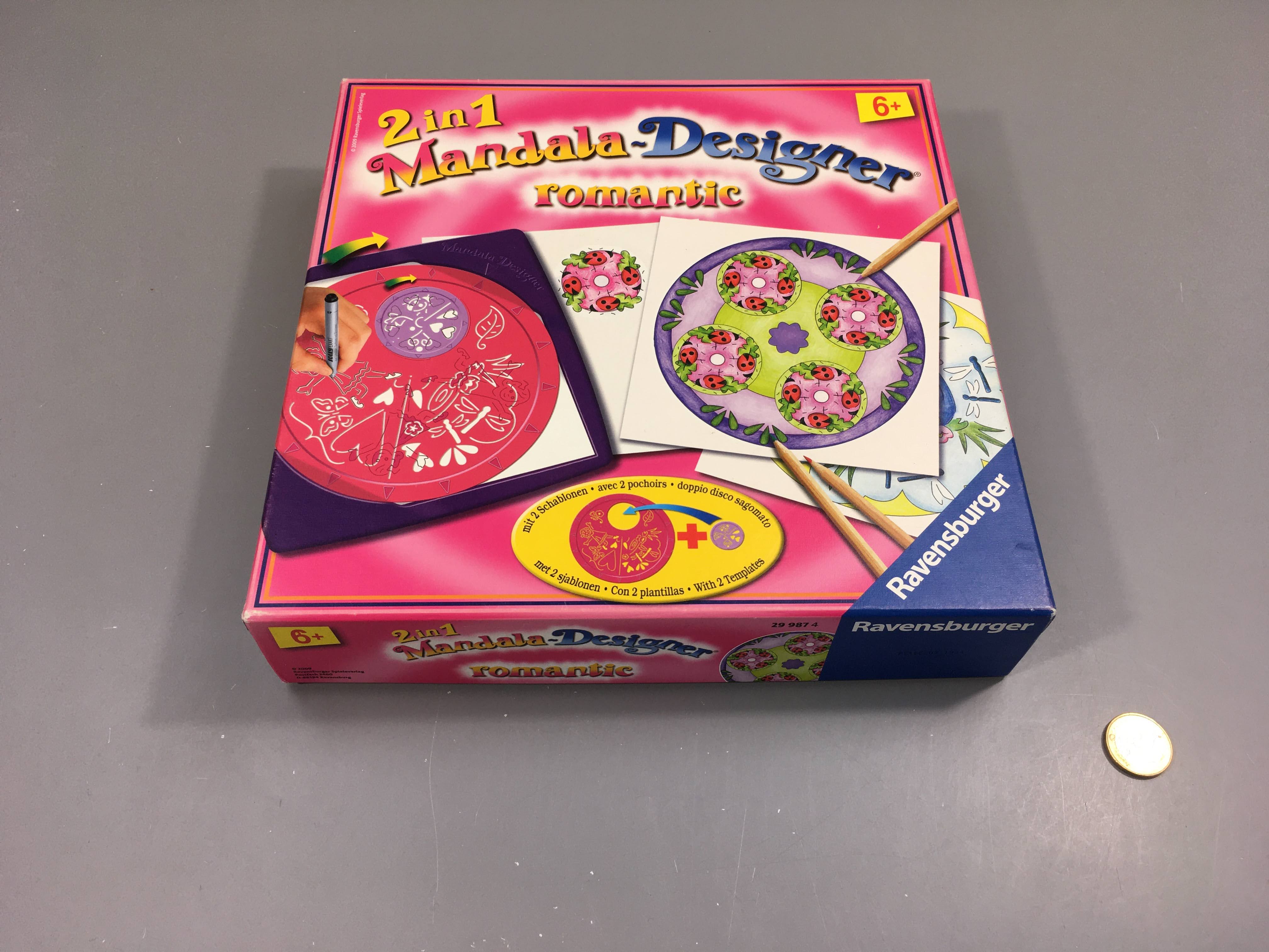 Mandala-Designer Romantic, sans feuille, +6a