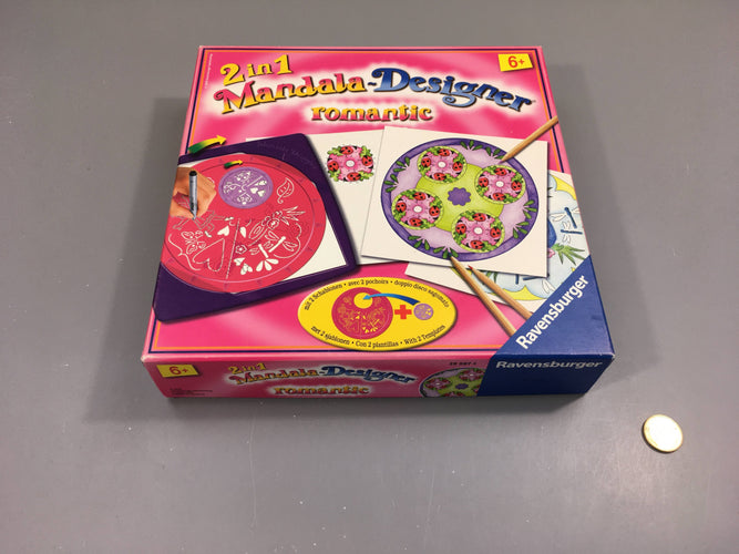 Mandala-Designer Romantic, sans feuille, +6a, moins cher chez Petit Kiwi