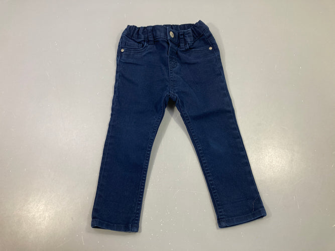 Pantalon bleu foncé, moins cher chez Petit Kiwi