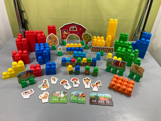 Lot de blocs Mega Blocks, moins cher chez Petit Kiwi