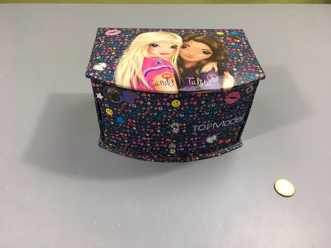 Boite à bijoux, Candy Talita, 2 tiroirs, état neuf, Top Model, moins cher chez Petit Kiwi