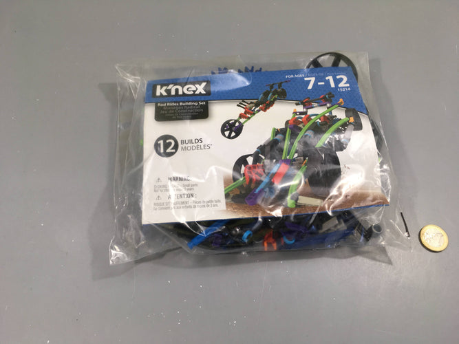 K'nex 15214  Manèges Radical 12 modèles - complet 20€ neuf, moins cher chez Petit Kiwi