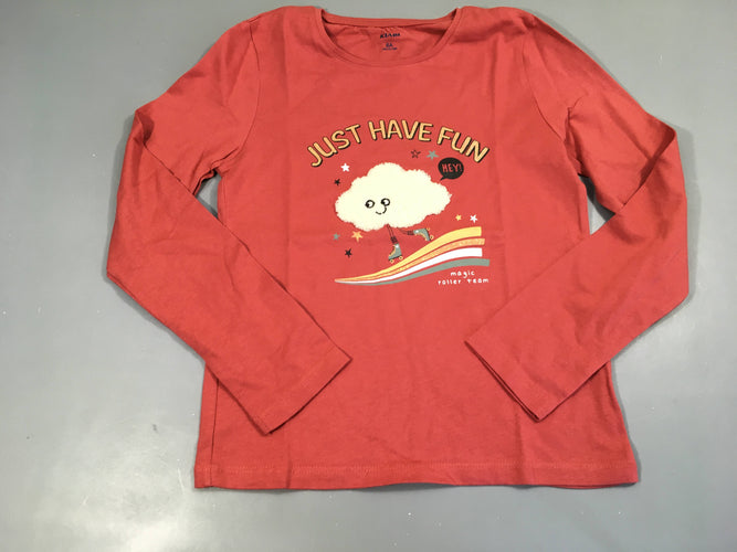 T-shirt m.l terracotta Just Nuage texturé, moins cher chez Petit Kiwi