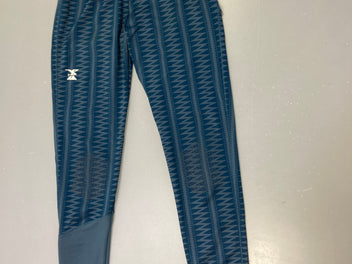 Legging de sport bleu motifs géométriques simond