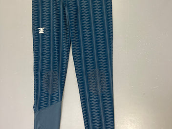 Legging de sport bleu motifs géométriques simond