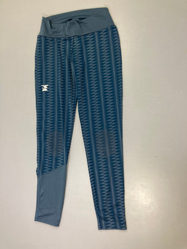 Legging de sport bleu motifs géométriques simond, moins cher chez Petit Kiwi