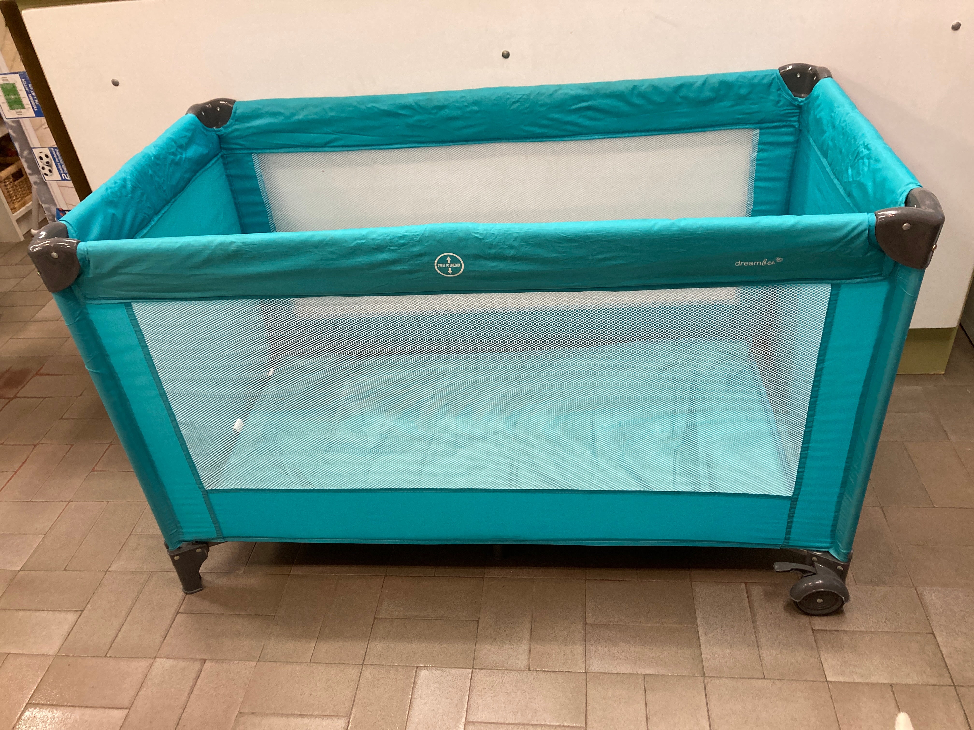 Lit de voyage Essentials Basic Turquoise