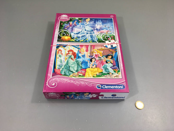 2Puzzles Princesse 2x60pcs +5a Complet, moins cher chez Petit Kiwi