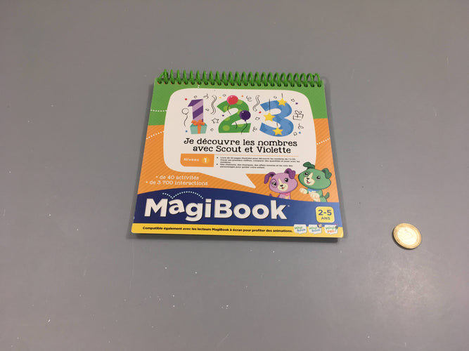 Je découvre les nombres avec Scout et Violette-MagiBook Niveau 1 (Vendu sans le cadre interactif), moins cher chez Petit Kiwi