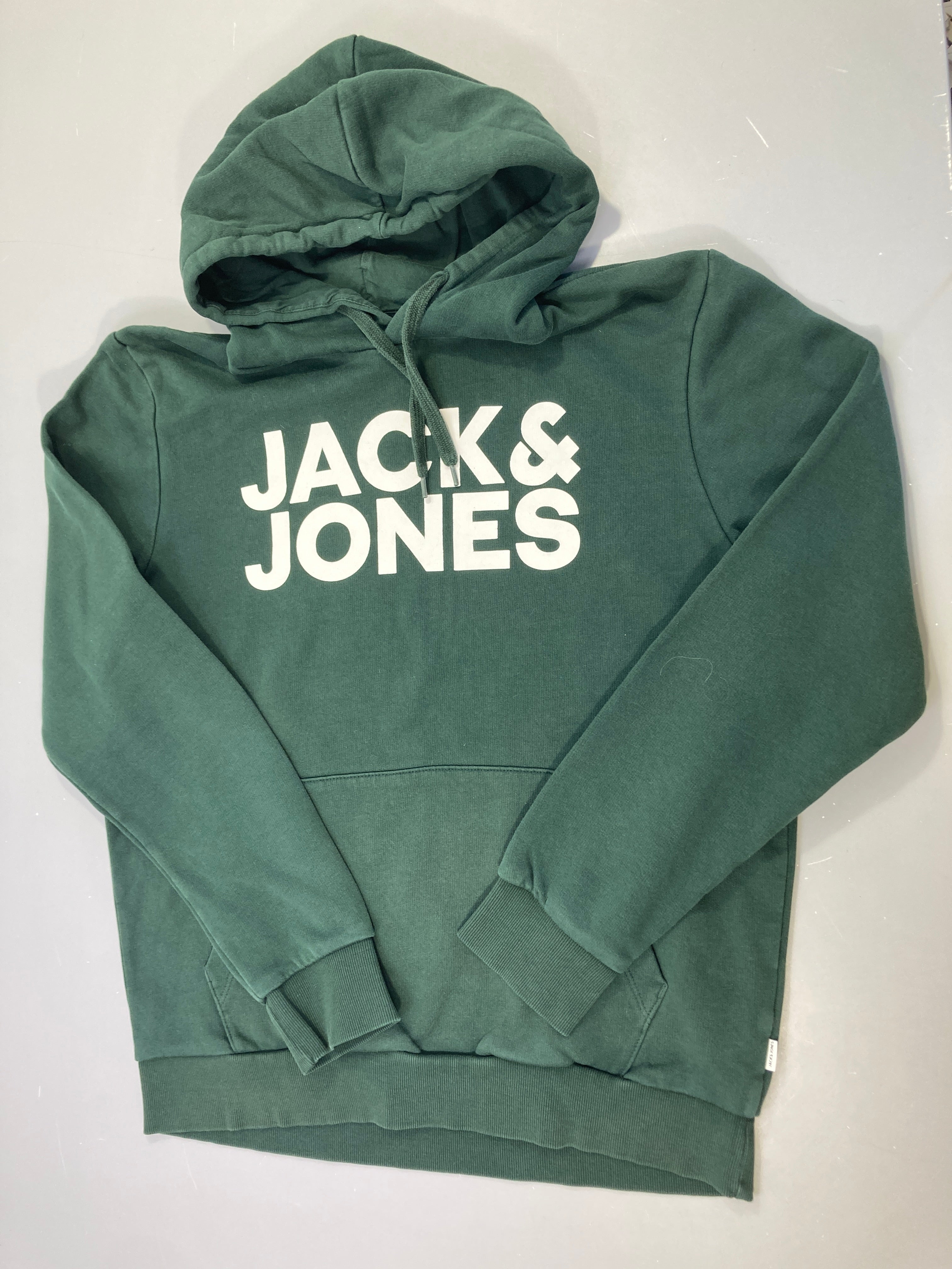 Sweat vert foncé à capuche Jack&jones
