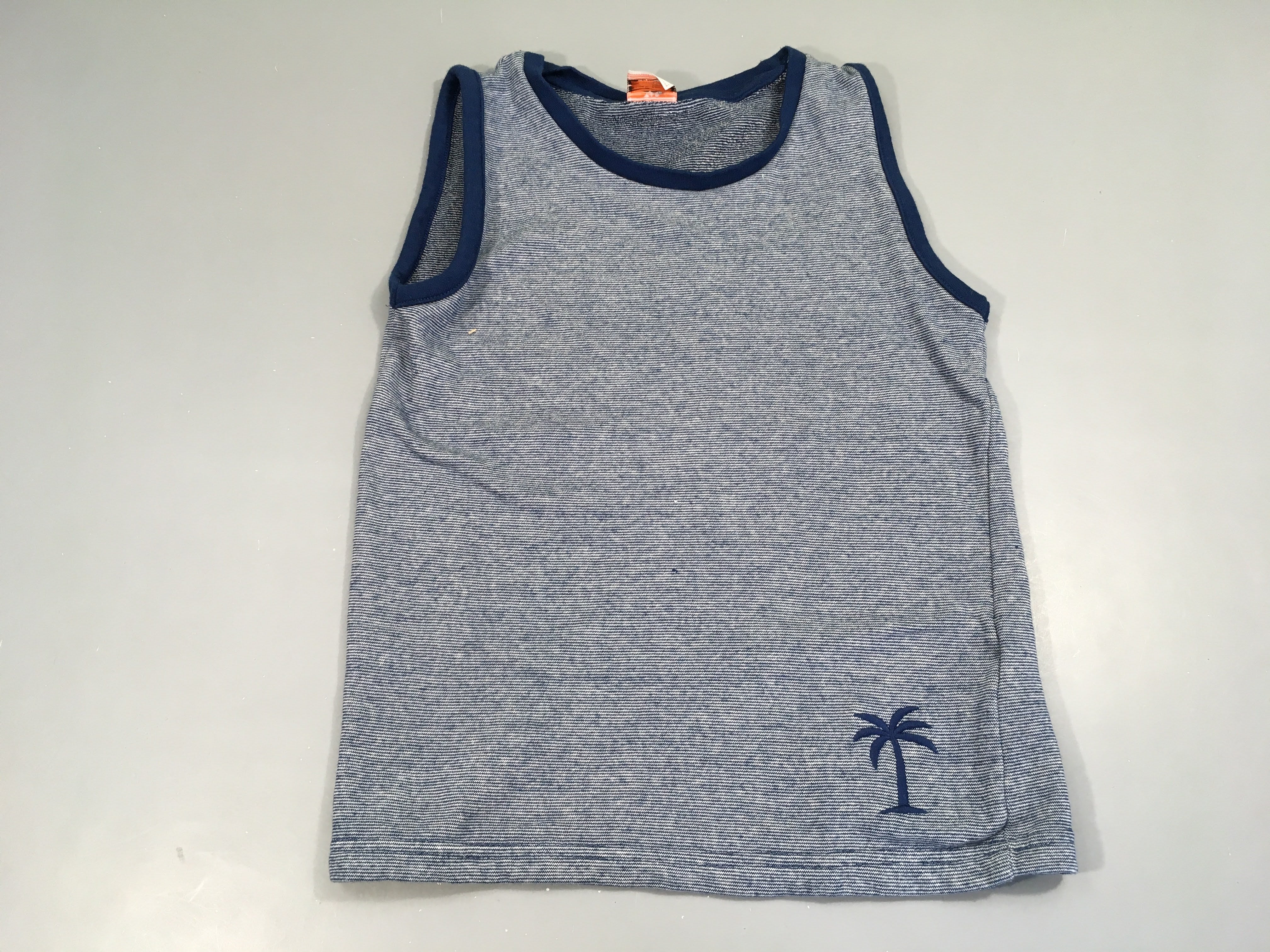 T-shirt s.m épais gris rayé bleu Palmier