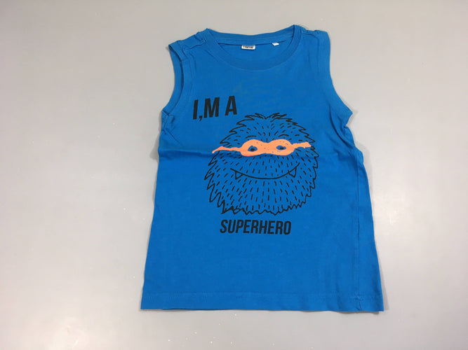 T-shirt s.m bleu Superhero, moins cher chez Petit Kiwi
