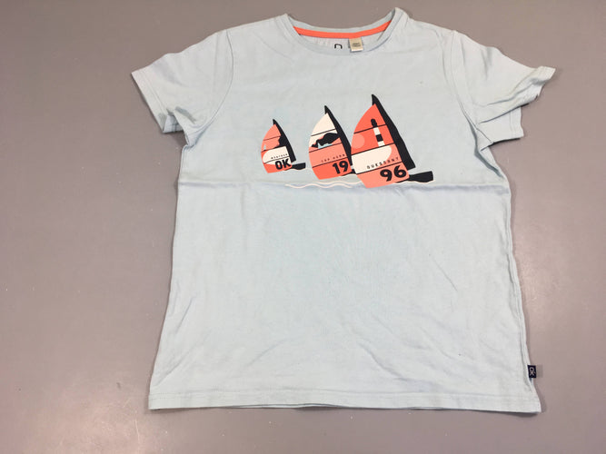 T-shirt m.c bleu clair planches à voiles, moins cher chez Petit Kiwi