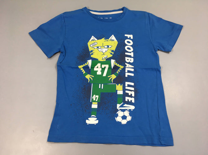 T-shirt m.c bleu Foot, moins cher chez Petit Kiwi