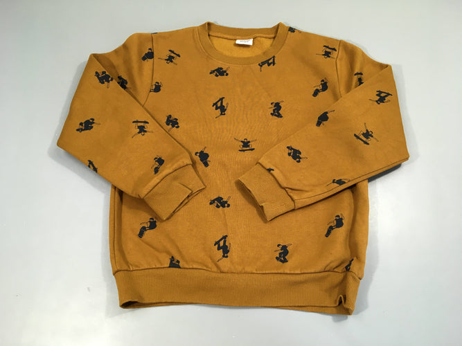 Sweat ocre Skateurs, moins cher chez Petit Kiwi
