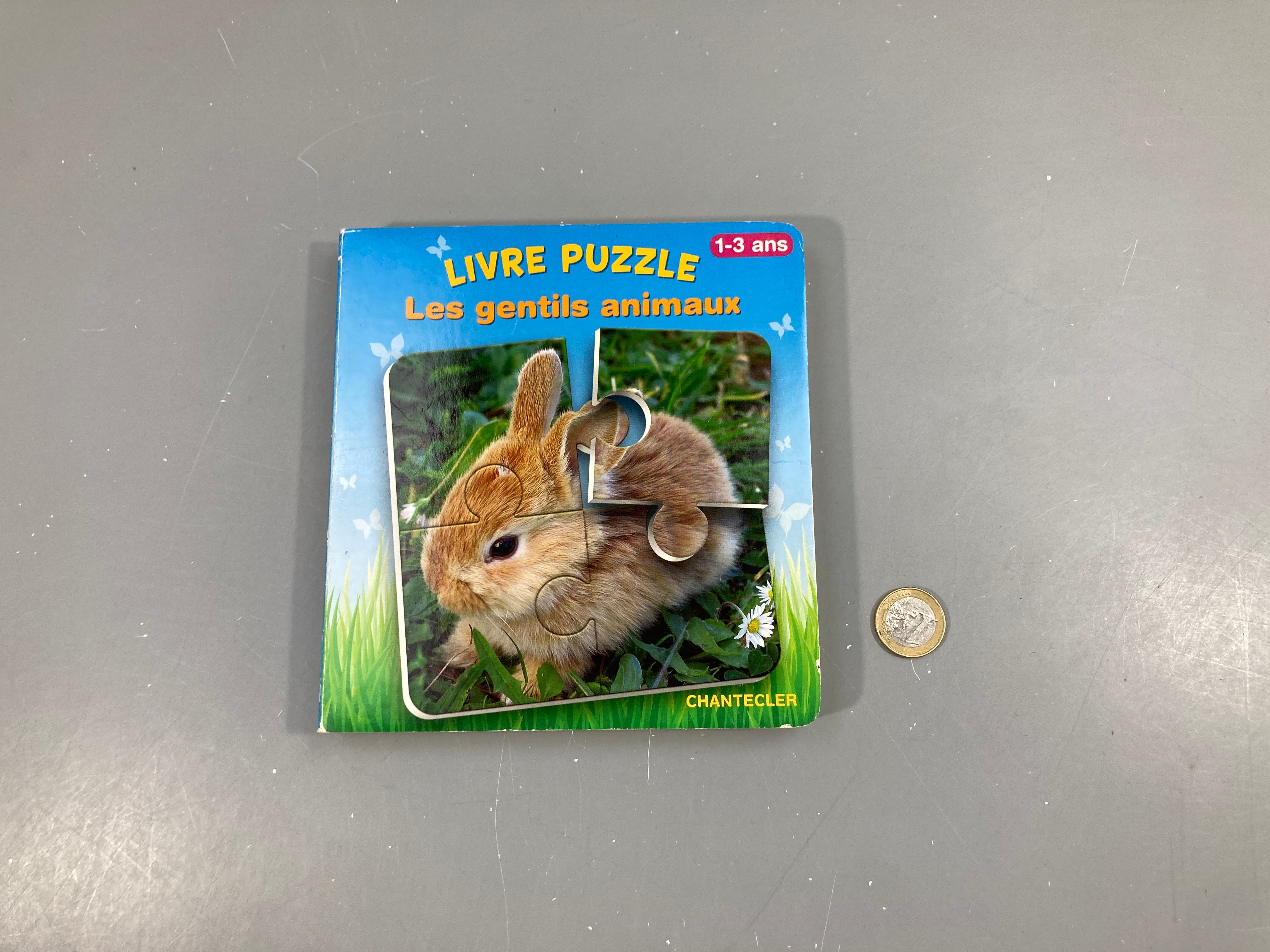 Livre Puzzle-Les gentils animaux 1+3a