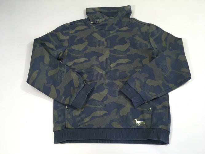 Sweat bleu foncé effet camouflage, moins cher chez Petit Kiwi
