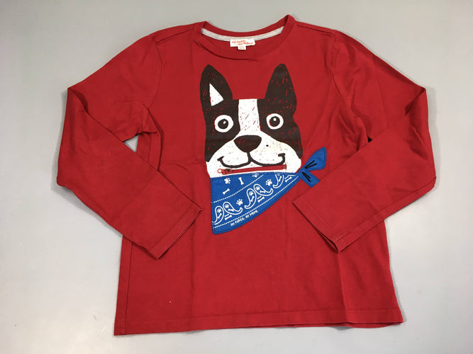 T-shirt m.l rouge Chien, moins cher chez Petit Kiwi