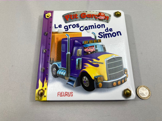 P'tit garçon, le gros camion de Simon, moins cher chez Petit Kiwi