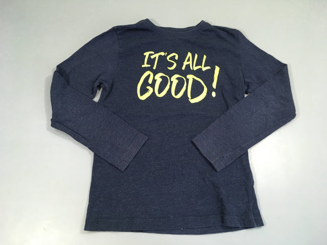 T-shirt m.l bleu Good Effet Moucheté, moins cher chez Petit Kiwi