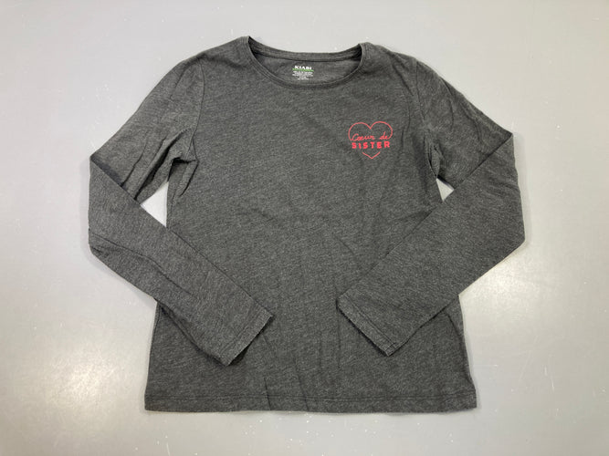 T-shirt m.l gris chiné Sister, moins cher chez Petit Kiwi