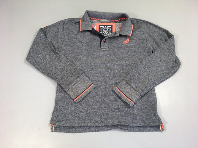 Polo ml gris chiné J&Joy, moins cher chez Petit Kiwi