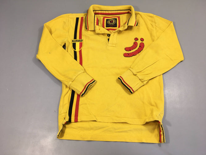 Polo ml jaune Belgium, moins cher chez Petit Kiwi