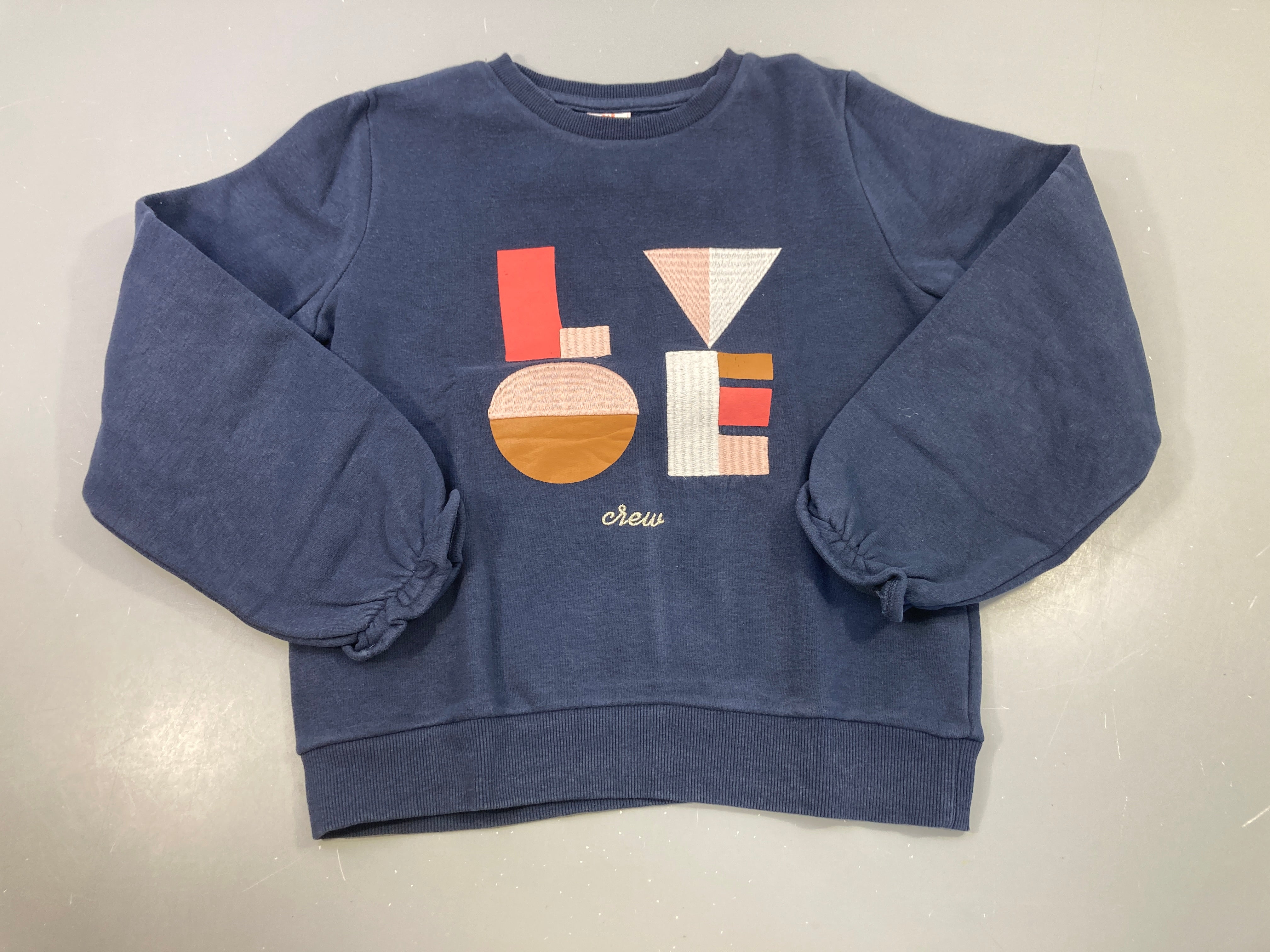 Sweat bleu foncé Love